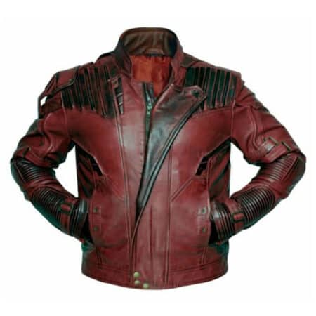 Star lord Red Leather Jacket