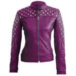 leather-skin-women-purple-star-silver-studs-quilted-genuine-leather-jacket-jackets